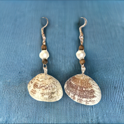 Beautiful Shell and Pearl Earrings