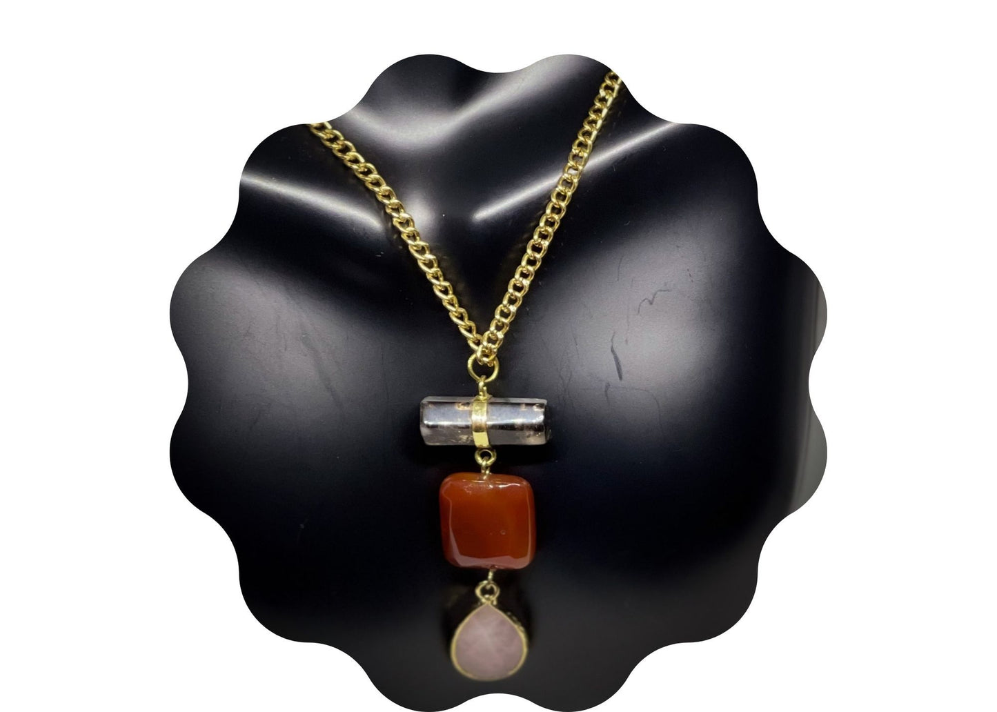 Stone Pendant Necklace - E-monaejewels "LLC"