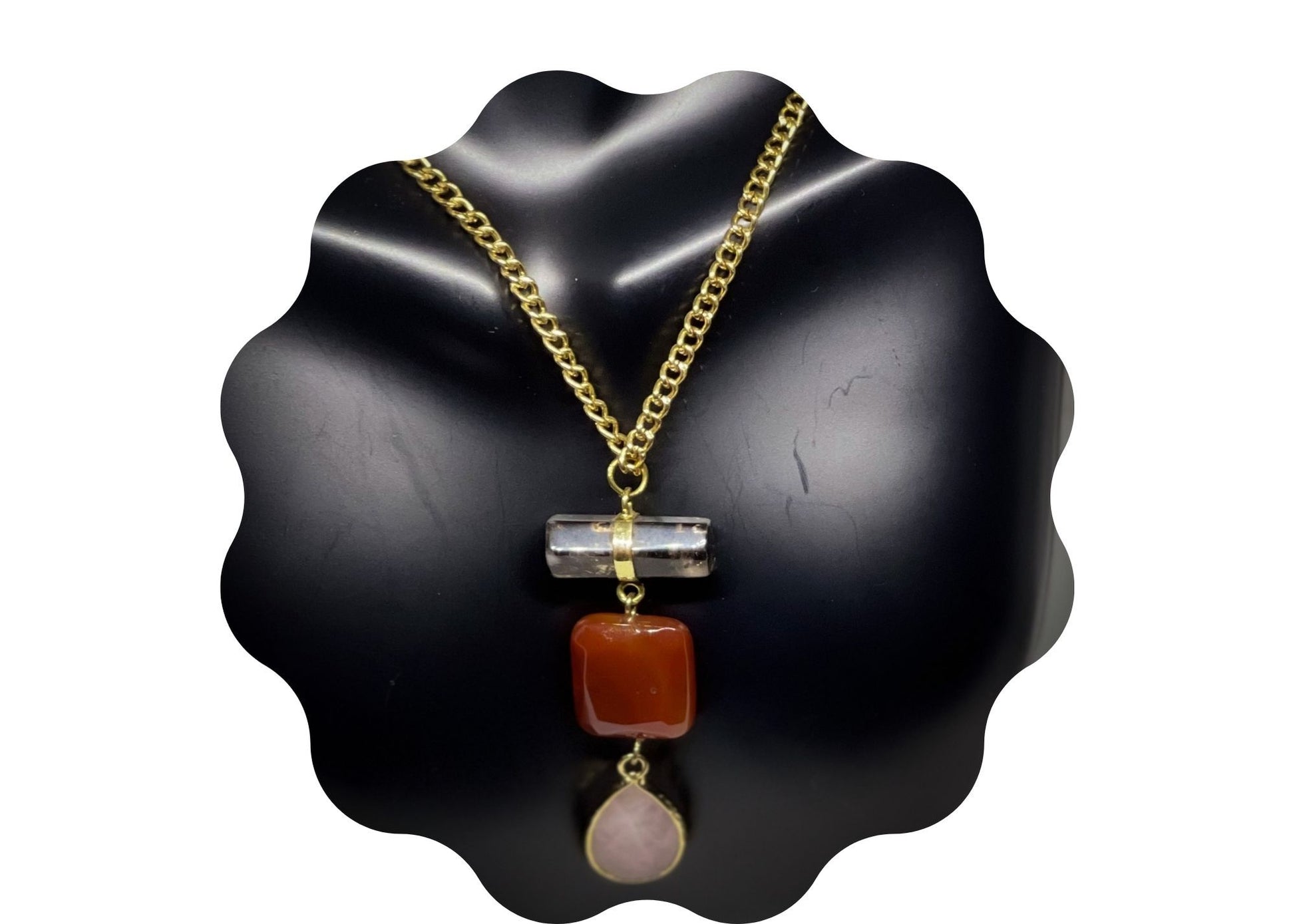 Stone Pendant Necklace - E-monaejewels "LLC"